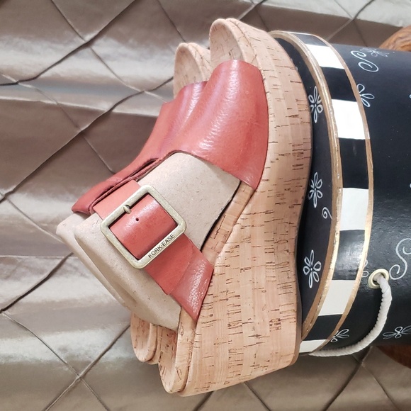 NWOT- Kork-Ease ‘Andi’ Leather Wedge Sandal - Picture 5 of 10